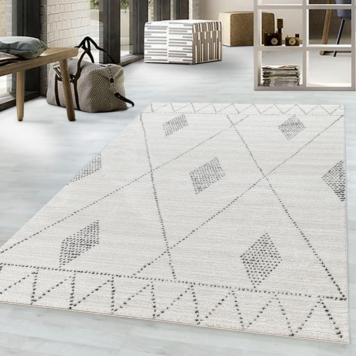 TKANÝ KOBEREC, 80/250 cm, krémová - krémová, Design, textil (80/250cm) - Novel