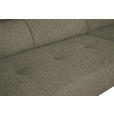 ECKSOFA in Struktur Hellbraun  280/205 cm  - Hellbraun/Schwarz, Design, Textil/Metall (280/205cm) - Xora