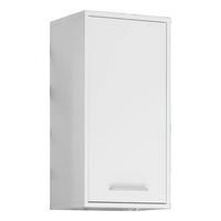 FALISZEKRÉNY 38/72/23 cm  - alumínium színű/fehér, Design, műanyag/faalapú anyag (38/72/23cm) - Xora