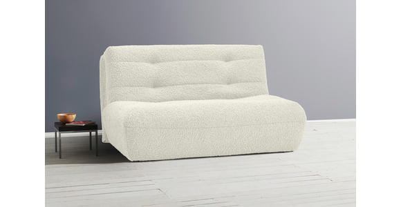 SCHLAFSOFA Teddystoff Weiß - Schwarz/Weiß, KONVENTIONELL, Kunststoff/Textil (150/85/100cm) - Carryhome