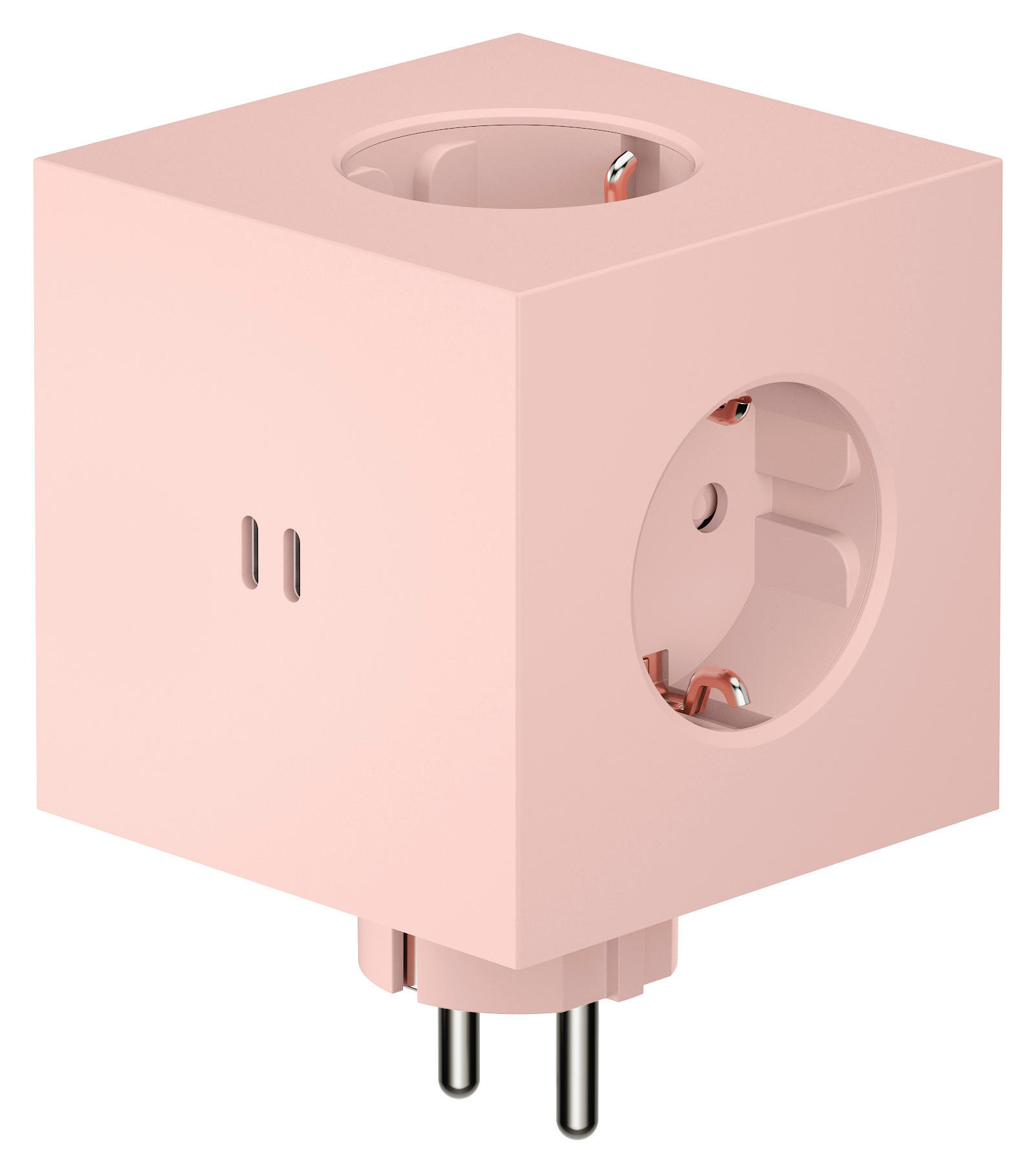 STECKDOSENWÜRFEL - Altrosa, Basics, Kunststoff (7,6/7,6/11,3cm) - AVOLT