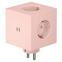 STECKDOSENWÜRFEL - Altrosa, Basics, Kunststoff (7,6/7,6/11,3cm) - AVOLT
