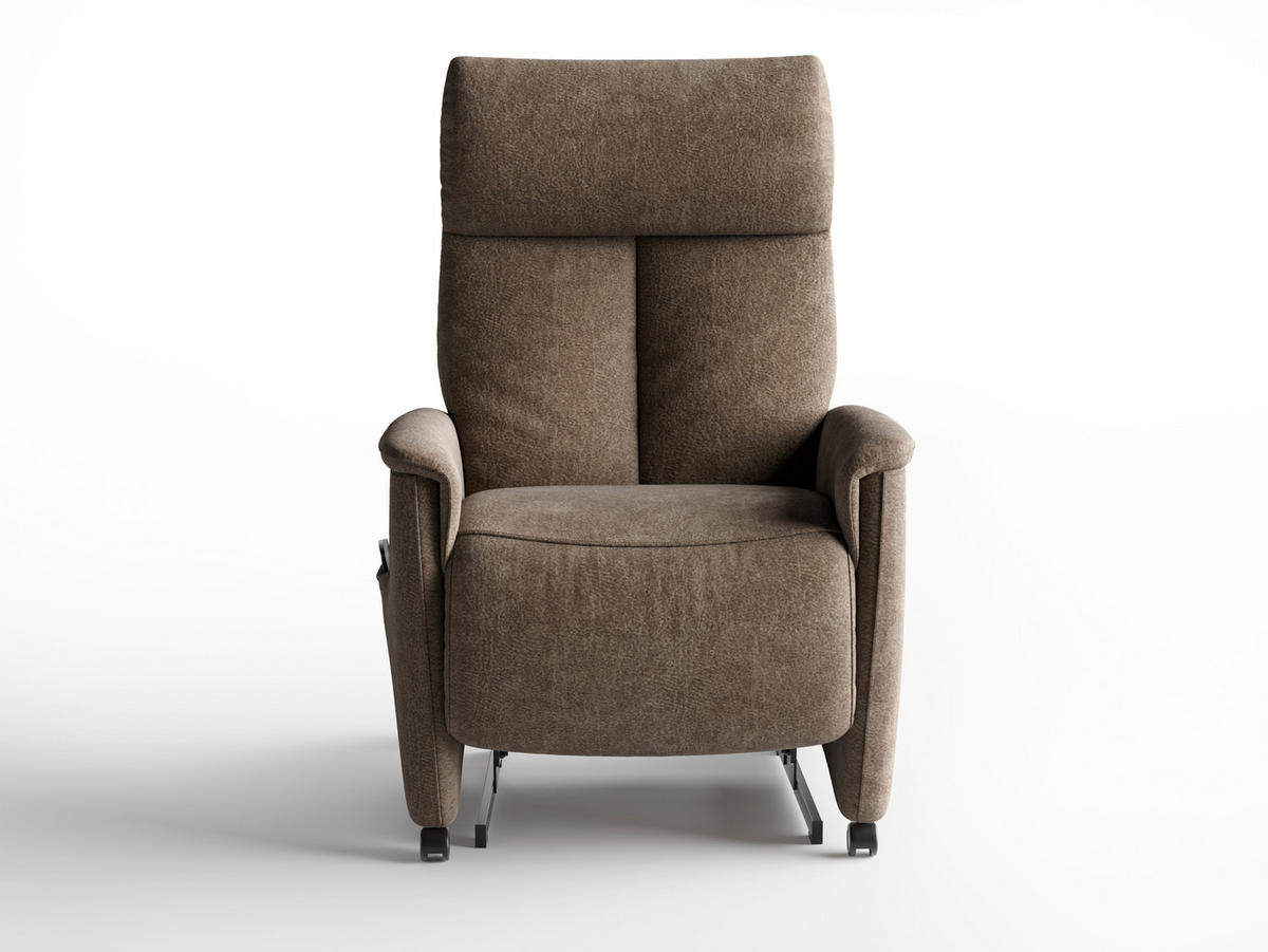 RELAXSESSEL in Textil Braun  - Schwarz/Braun, Basics, Kunststoff/Textil (76/119/84cm) - Sit & More