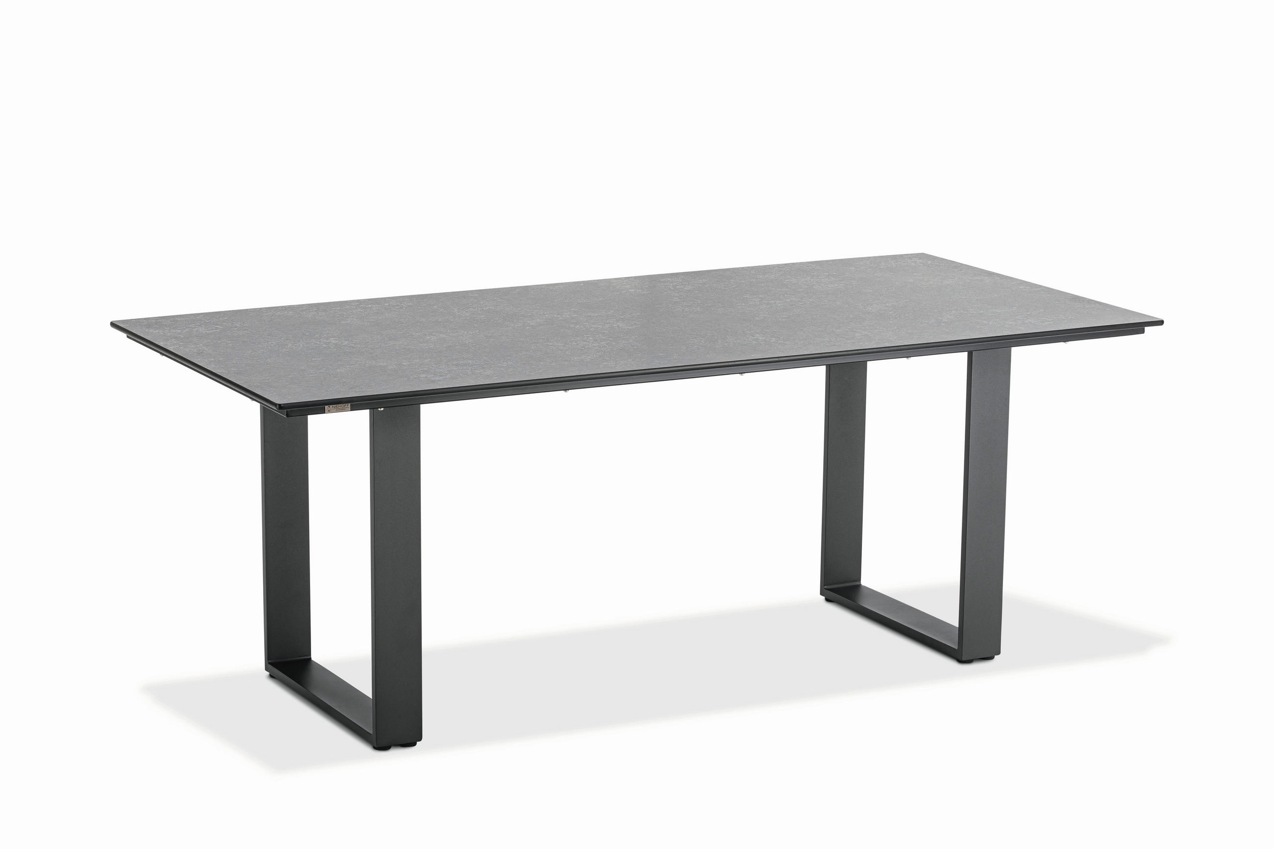 GARTENTISCH Kunststoff Anthrazit, Grau rechteckig  - Anthrazit/Grau, Design, Kunststoff/Metall (160/95/76cm)