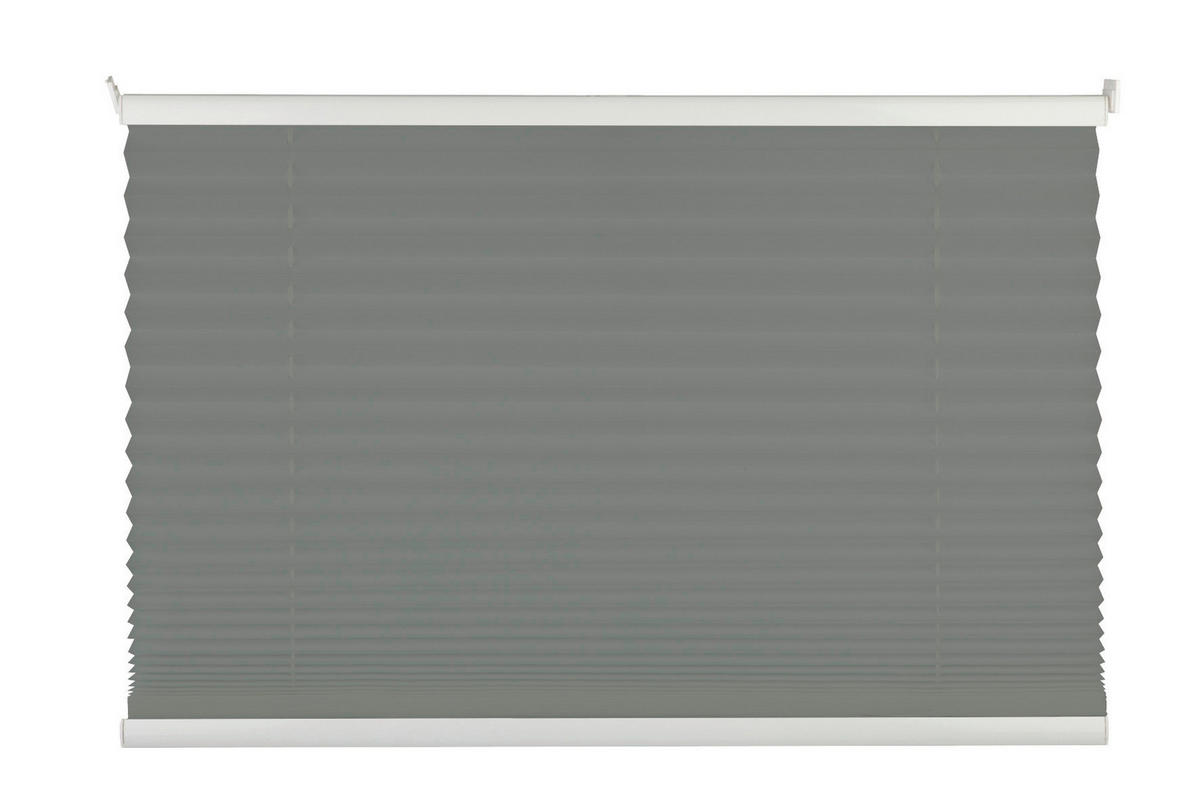 PLISE ZAVESA svetlosiva, tekstil - svetlosiva, Dizajnerski, tekstil (80/210cm) - Homeware