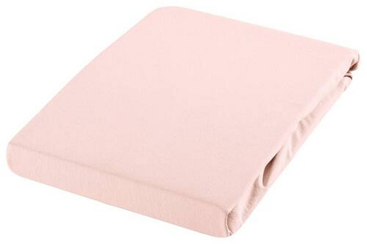 SPANNBETTTUCH Jersey  - Rosa, Basics, Textil (140-160/200-220cm) - Novel