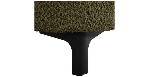 HOCKER in Textil Dunkelgrün  - Dunkelgrün/Schwarz, KONVENTIONELL, Textil/Metall (99/46/77cm) - Carryhome