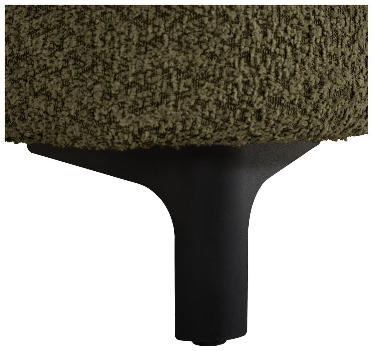 HOCKER in Textil Dunkelgrün  - Dunkelgrün/Schwarz, KONVENTIONELL, Textil/Metall (99/46/77cm) - Carryhome