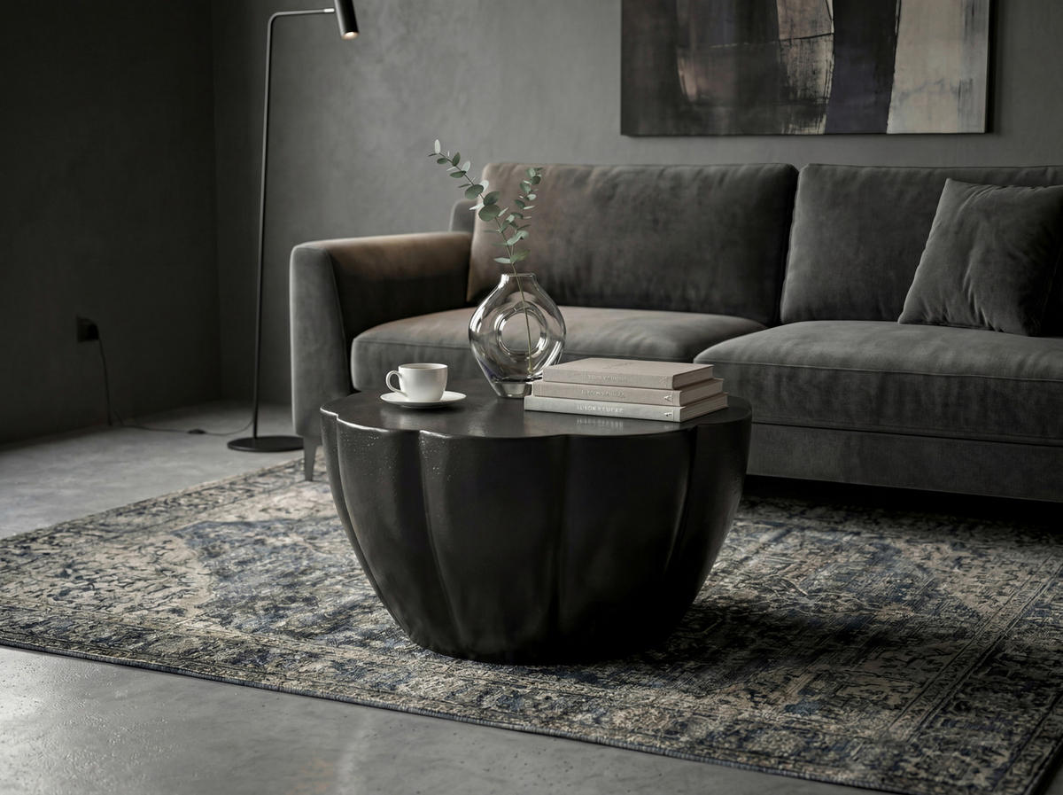 COUCHTISCH in Metall 60/60/36 cm  - Schwarz, Design, Metall (60/60/36cm) - MID.YOU