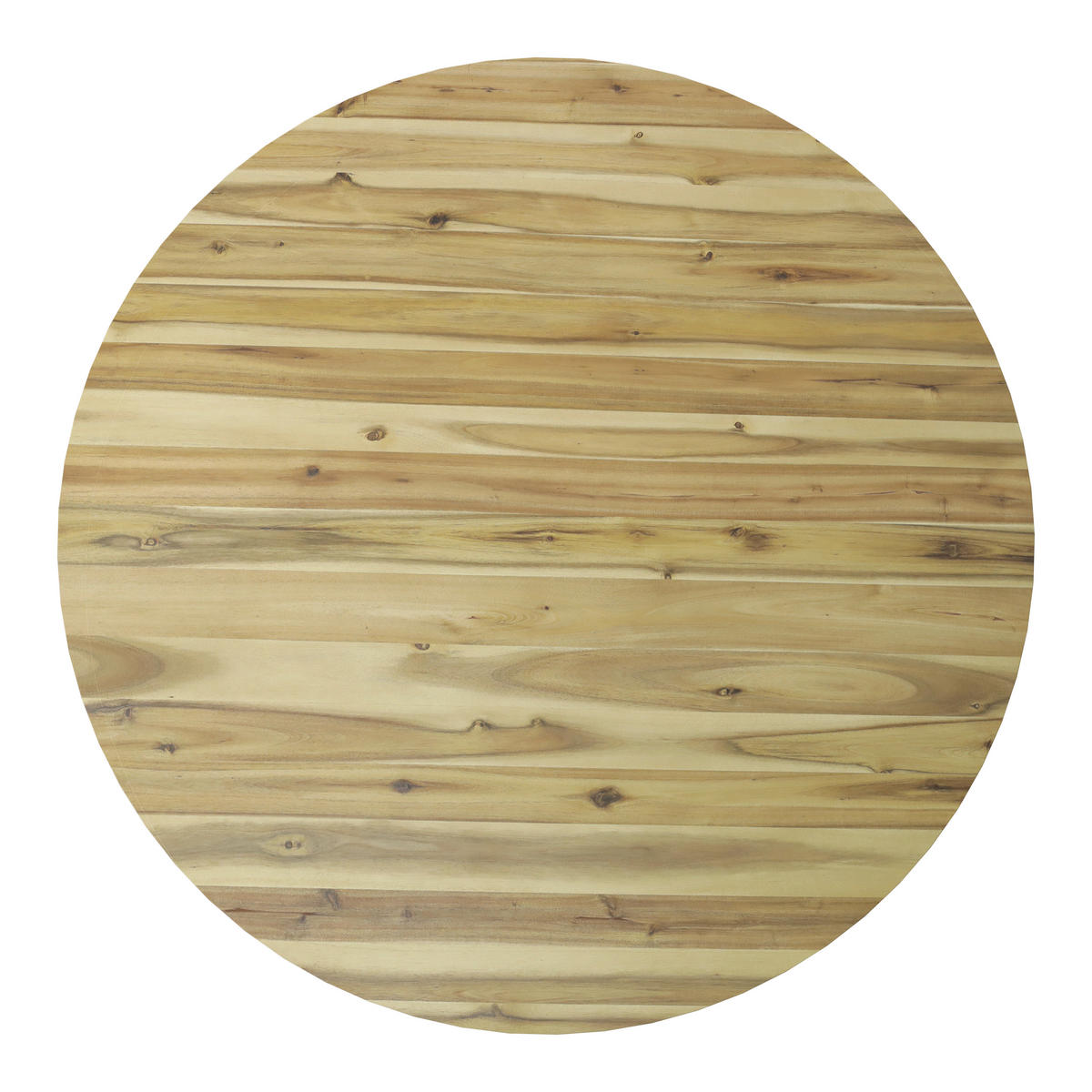 ESSTISCH in Holz, Metall 130/130/76 cm  - Schwarz/Akaziefarben, Modern, Holz/Metall (130/130/76cm) - MID.YOU