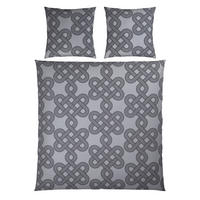 BETTWÄSCHE TIJN Satin 200/200 cm  - Anthrazit/Hellgrau, Design, Textil (200/200cm) - Novel