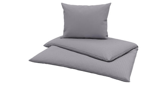Bettwäsche Milena 140/200cm Silber - Silberfarben, KONVENTIONELL, Textil - Luca Bessoni