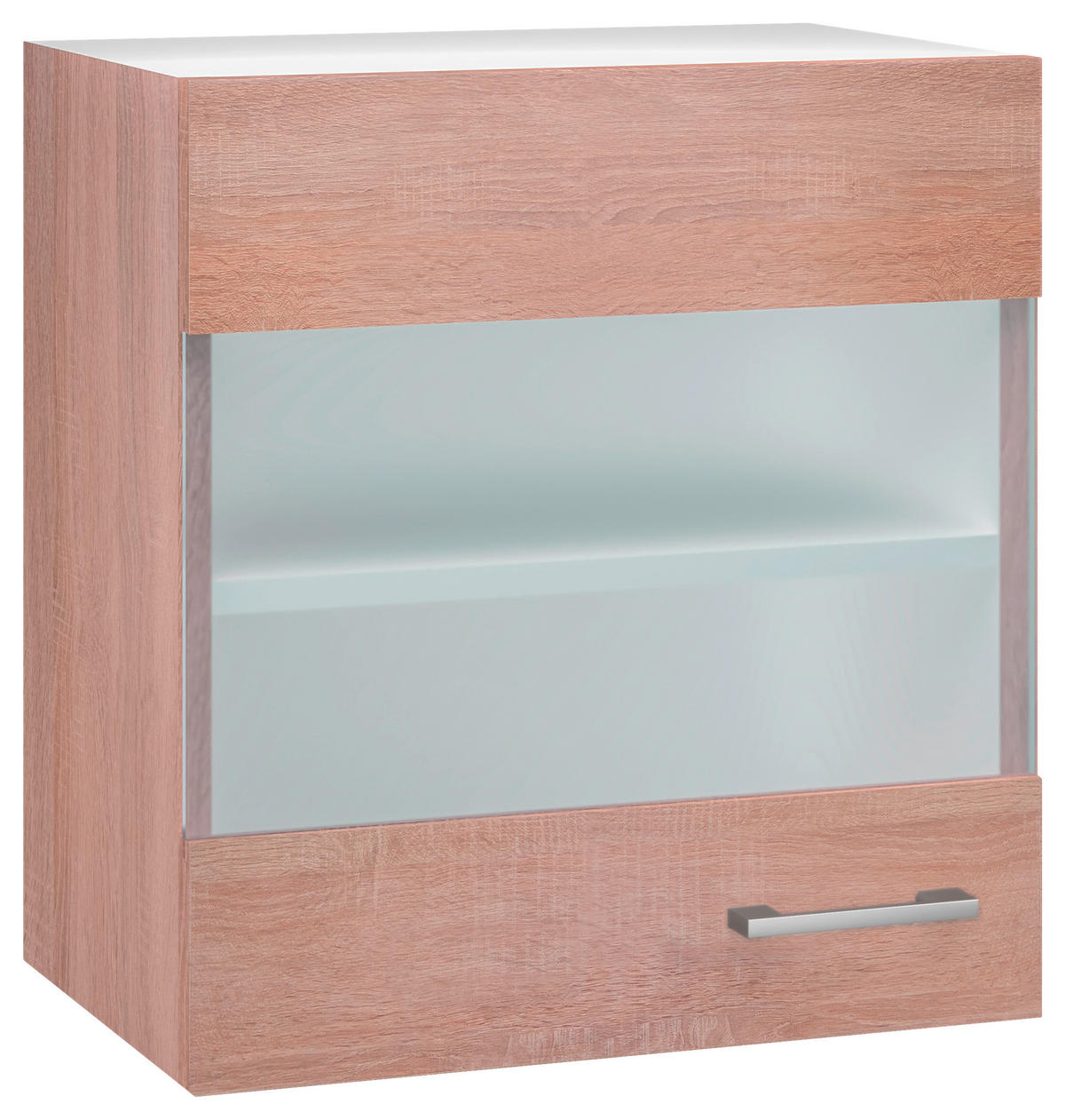 KÜCHENOBERSCHRANK 50/54,8/32 cm  in Weiß, Sonoma Eiche  - Alufarben/Weiß, KONVENTIONELL, Holzwerkstoff/Kunststoff (50/54,8/32cm) - FlexWell