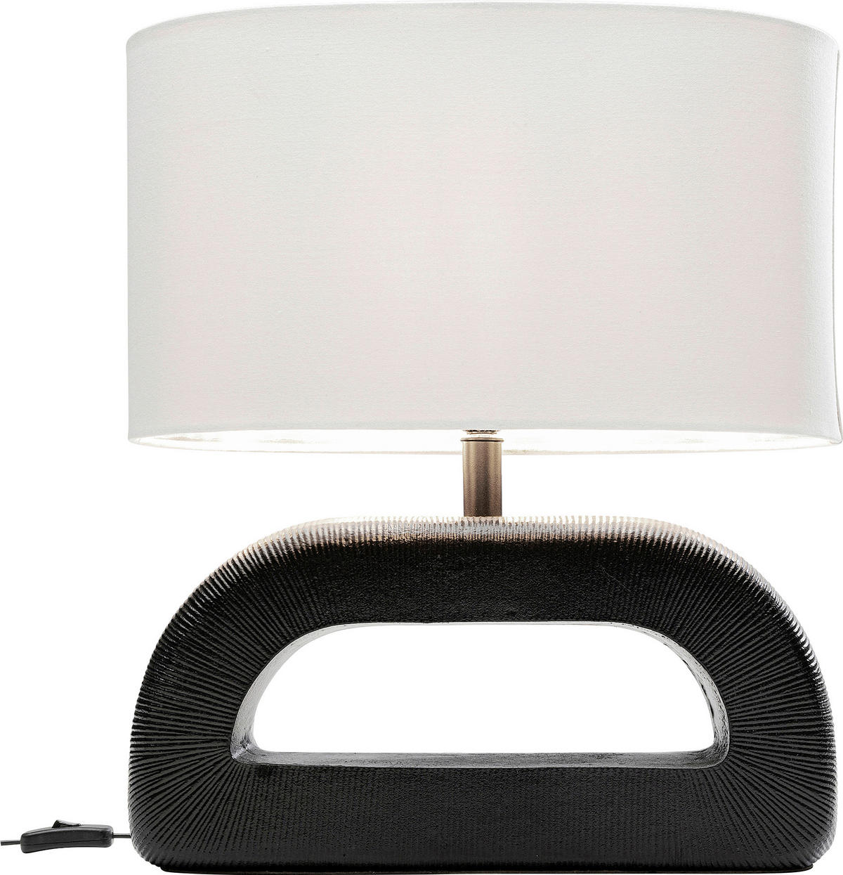 TISCHLEUCHTE Tube 45,75/52/25,4 cm   - MODERN, Textil/Metall (45,75/52/25,4cm) - Kare-Design