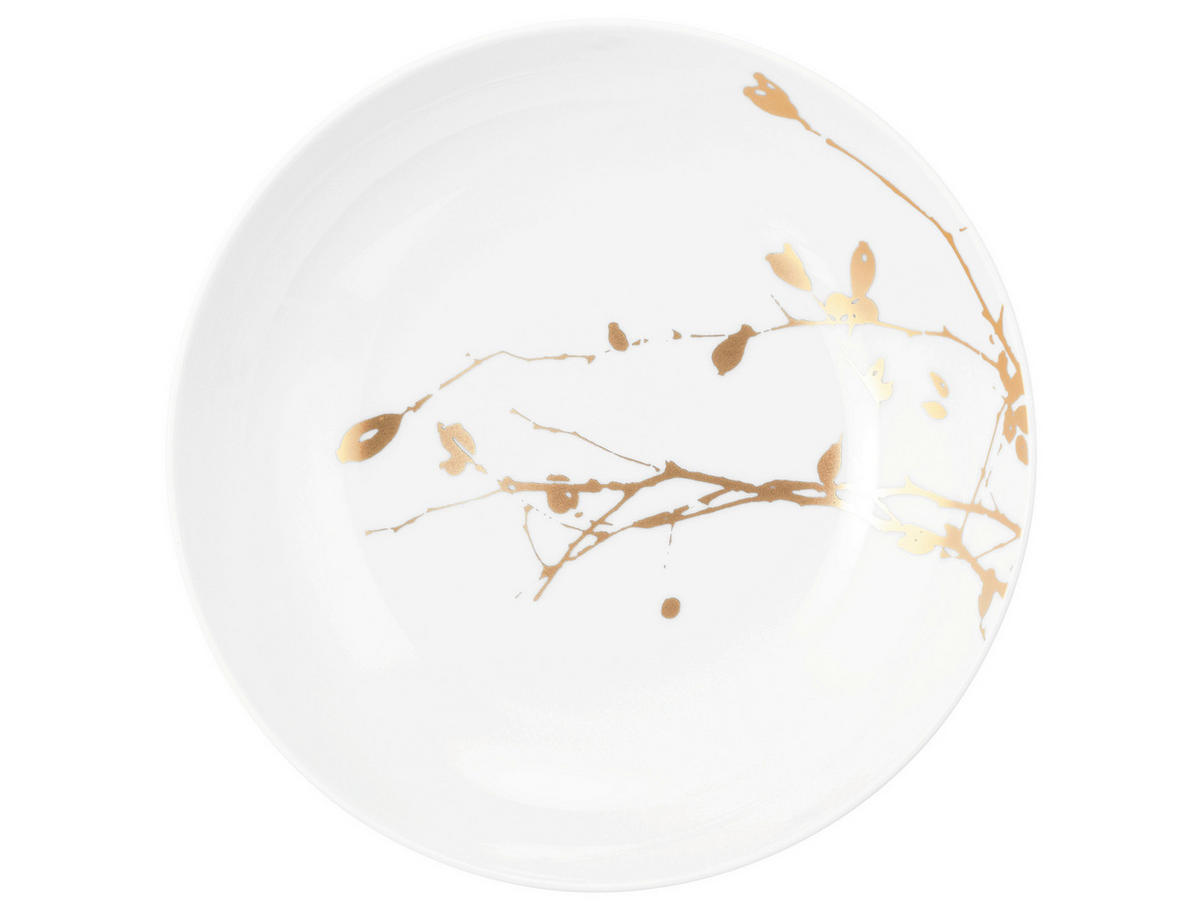 MÉLYTÁNYÉR 21 cm  - arany/fehér, Basics, kerámia (21cm) - Seltmann Weiden