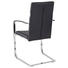 SCHWINGSTUHL Lederlook Schwarz - Chromfarben/Schwarz, Design, Textil/Metall (61/101/53cm) - Carryhome