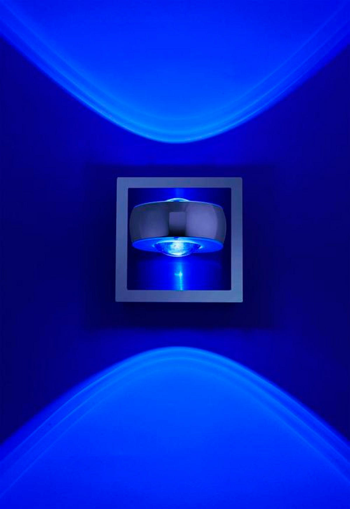 LED-WANDLEUCHTE Lolasmart-Opti   - Silberfarben, Design, Kunststoff/Metall (12/12/14cm)