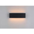 LED-WANDLEUCHTE 28/4,5/8 cm  - Schwarz, Design, Kunststoff/Metall (28/4,5/8cm) - Novel