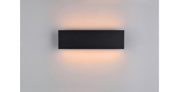 LED-WANDLEUCHTE 28/4,5/8 cm  - Schwarz, Design, Kunststoff/Metall (28/4,5/8cm) - Novel