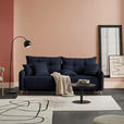 SCHLAFSOFA  in Struktur Dunkelblau  - Buchefarben/Dunkelblau, Design, Holz/Textil (217/97/101cm) - Carryhome