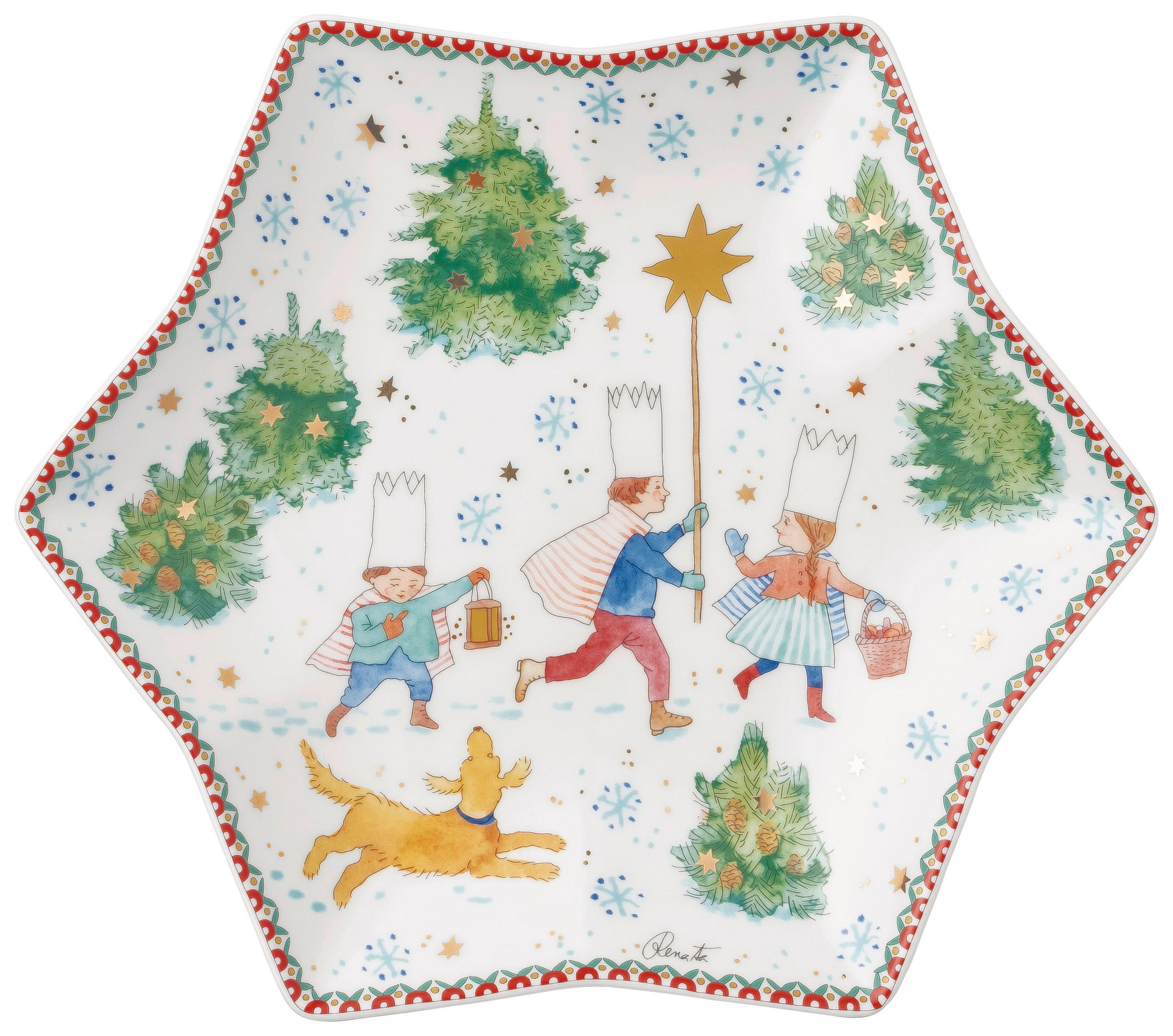 SCHALE Sammelkollektion 2025 - Weihnachtsspiele  - Multicolor, Basics, Keramik (23,6/3,8cm) - Hutschenreuther