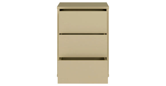NACHTSCHRANK 50/69/42 cm  - Silberfarben/Hellgelb, Trend, Holzwerkstoff/Kunststoff (50/69/42cm) - Carryhome