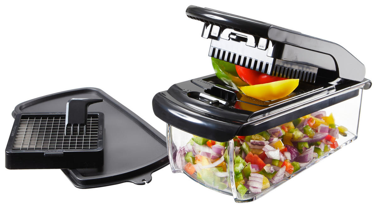 ALLESSCHNEIDER   - Schwarz, Basics, Kunststoff/Metall (11,2/12,1/26,8cm) - Gefu