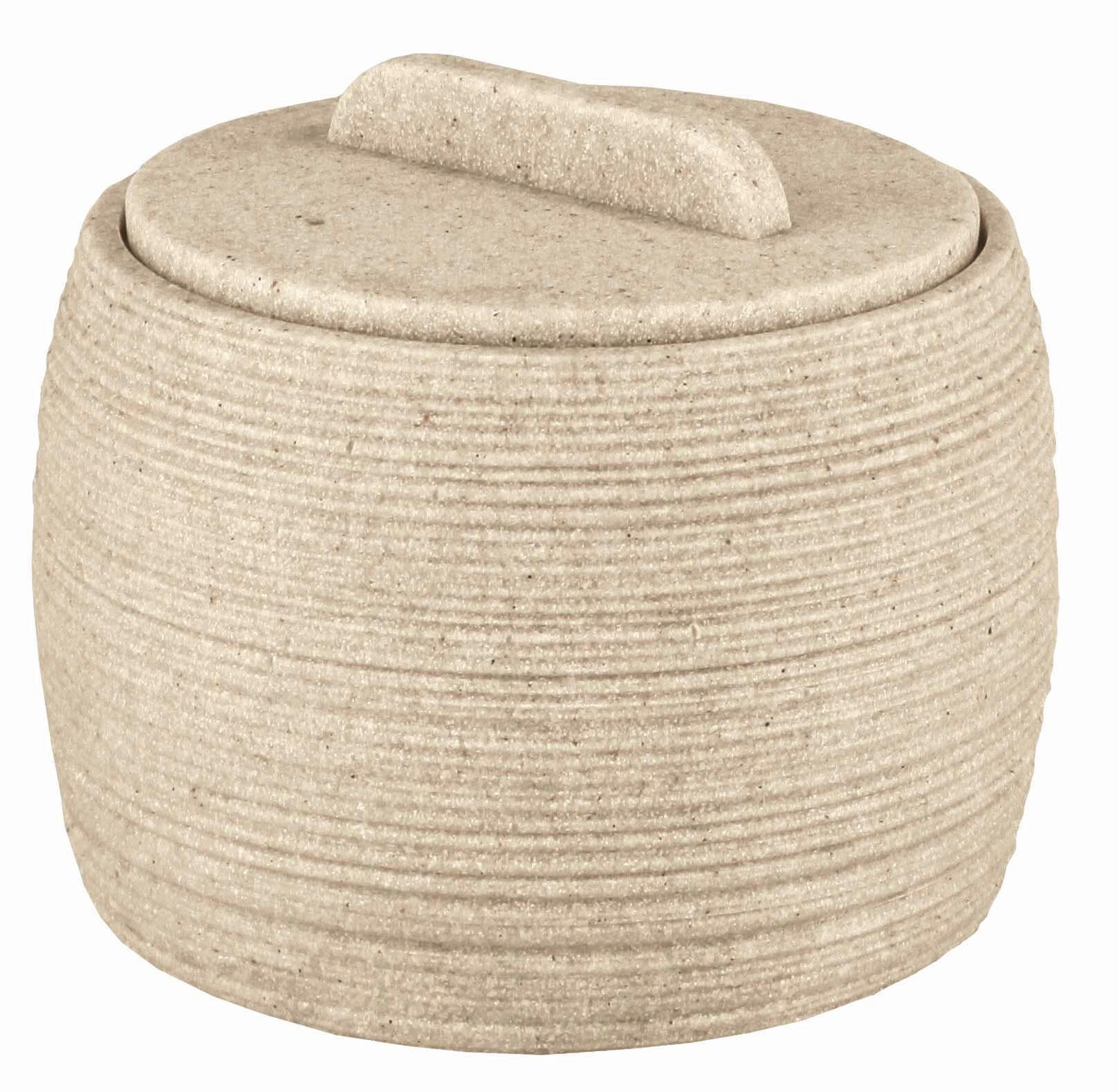 KOSMETICKÁ DÓZA pískové barvy - pískové barvy, Natur, plast (10,5/8,5cm) - Kleine Wolke