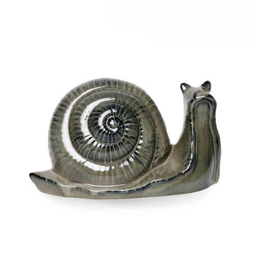 DEKOSCHNECKE - Schwarz/Grau, LIFESTYLE, Keramik (30/14/17cm)