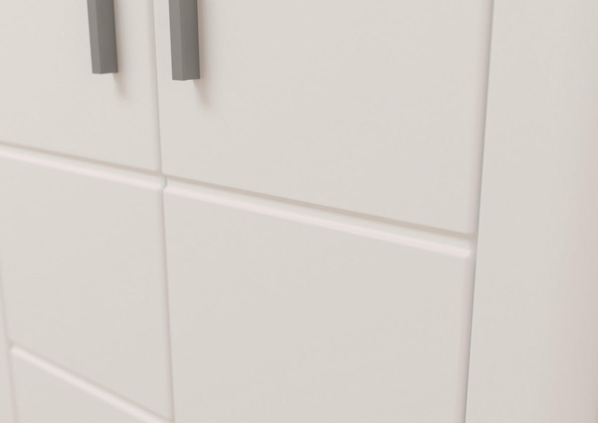 GARDEROBENSCHRANK  in 79/204/37 cm  - Weiß, LIFESTYLE, Holzwerkstoff/Kunststoff (79/204/37cm) - MID.YOU
