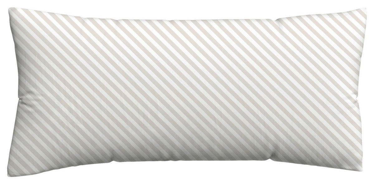 KOPFKISSENBEZUG WOVEN SATIN FADE 40/80 cm  - Taupe/Weiß, Basics, Textil (40/80cm) - Schlafgut