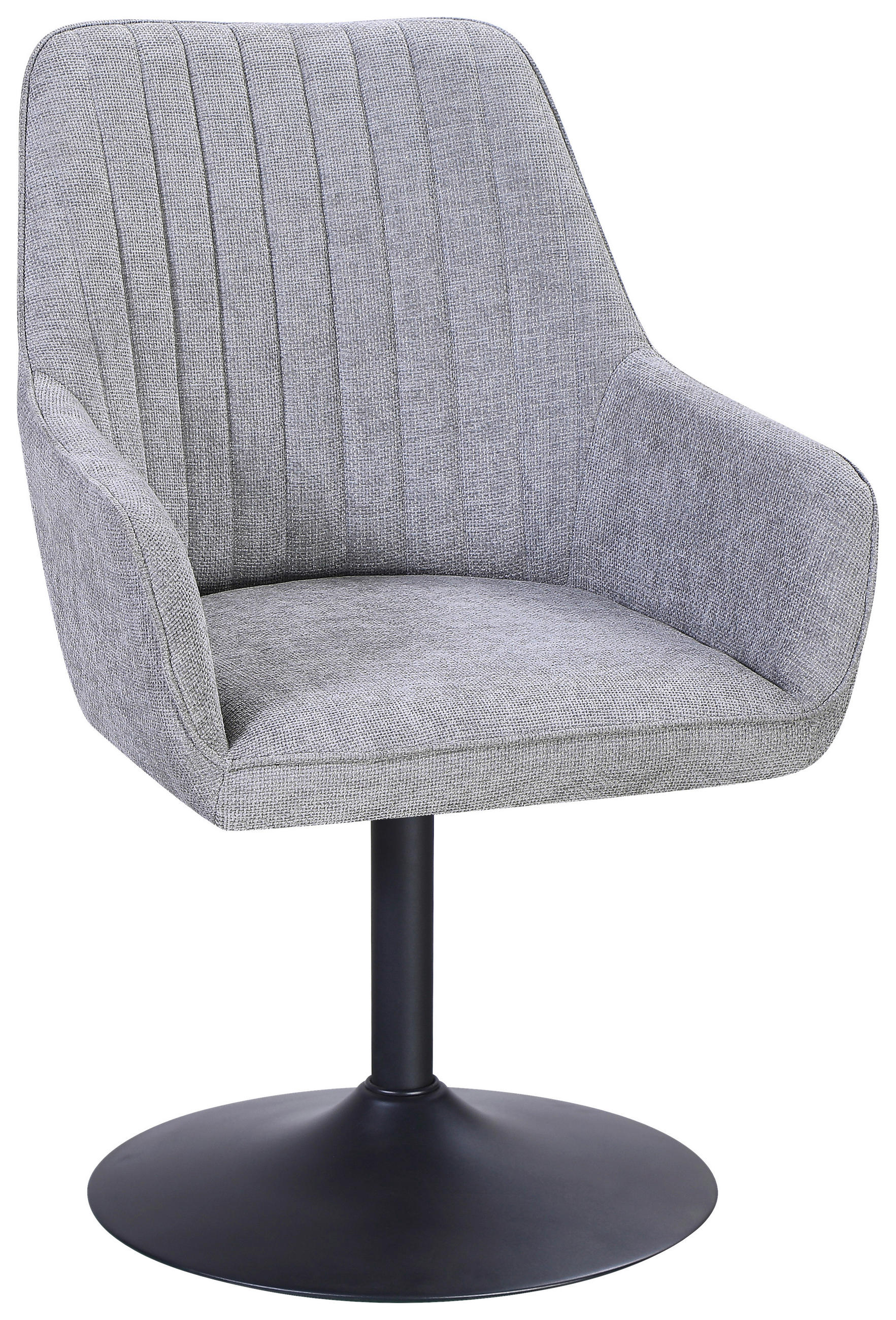 Armlehnstuhl Dany Leinenoptik Grau