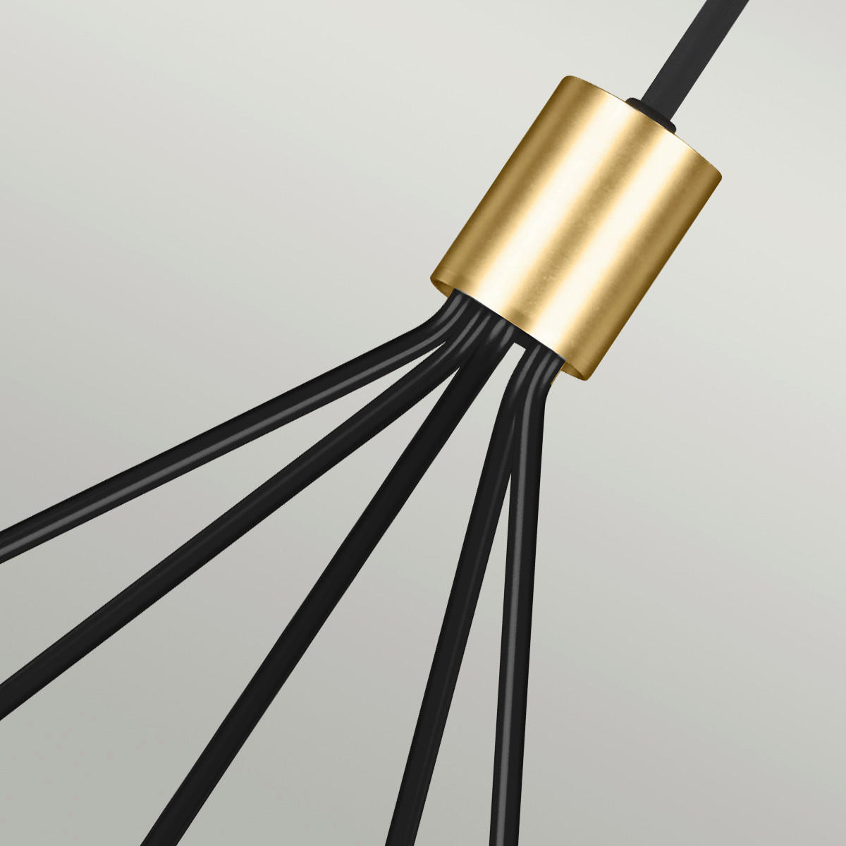 KRONLEUCHTER 81.3/89.3  cm    - Messingfarben/Schwarz, Konventionell, Metall (81.3/89.3 cm) - Elstead Lighting