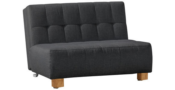 SCHLAFSOFA Juice in Dunkelgrau  - Dunkelgrau/Naturfarben, Design, Holz/Textil (125/92/102cm) - Novel