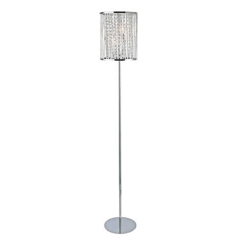 GOLVLAMPA Elise  25/152 cm   - klar/kromfärg, Lifestyle, metall/glas (25/152cm)