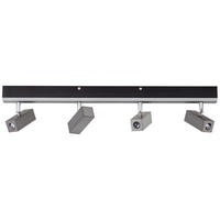LED-STRAHLER 60/9,8/5 cm   - Schwarz/Alufarben, Design, Metall (60/9,8/5cm) - Brilliant