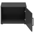 AUFSATZSCHRANK 50/35/40 cm  - Schwarz/Graphitfarben, MODERN, Holzwerkstoff/Kunststoff (50/35/40cm) - Carryhome