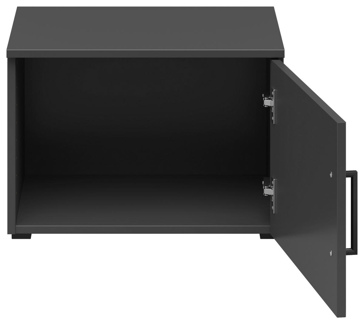 EXTENSIE LA DULAP in grafit  - grafit/negru, Modern, plastic/material pe bază de lemn (50/35/40cm) - Carryhome