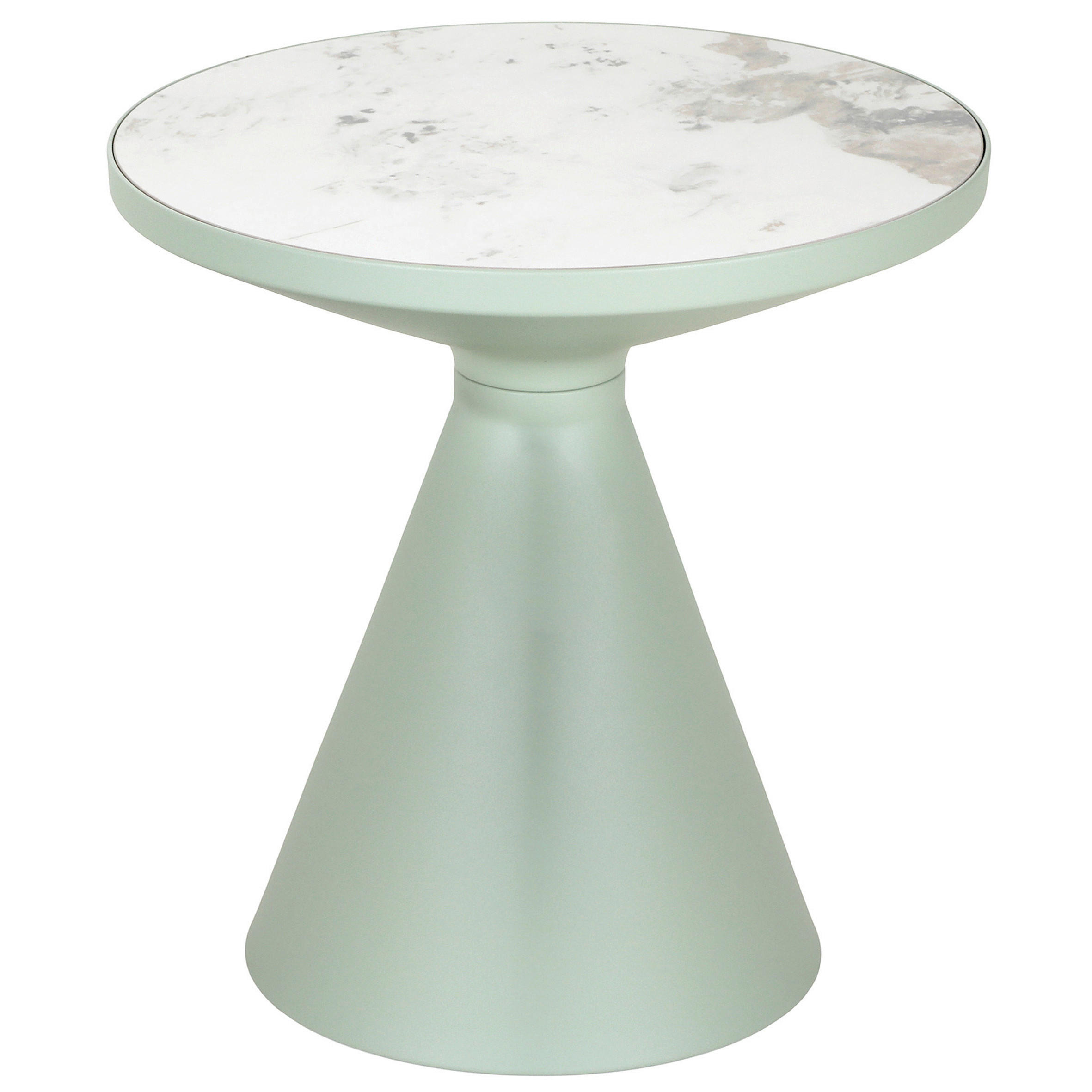 SOFFBORD i keramik 50/52 cm  - vit/mintgrön, Design, metall/keramik (50/52cm) - Belluti