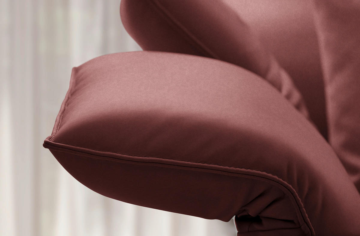 ECKSOFA  in Echtleder Rotbraun  230/290 cm  - Rotbraun/Anthrazit, Design, Leder/Metall (230/290cm) - Johann Jakob