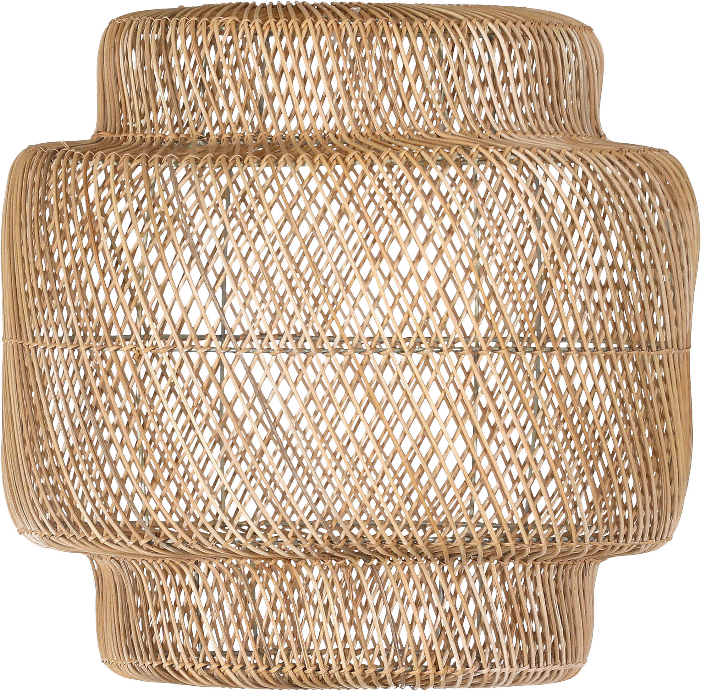 LEUCHTENSCHIRM Naturfarben Holz - Naturfarben, Trend, Holz (50/50cm)