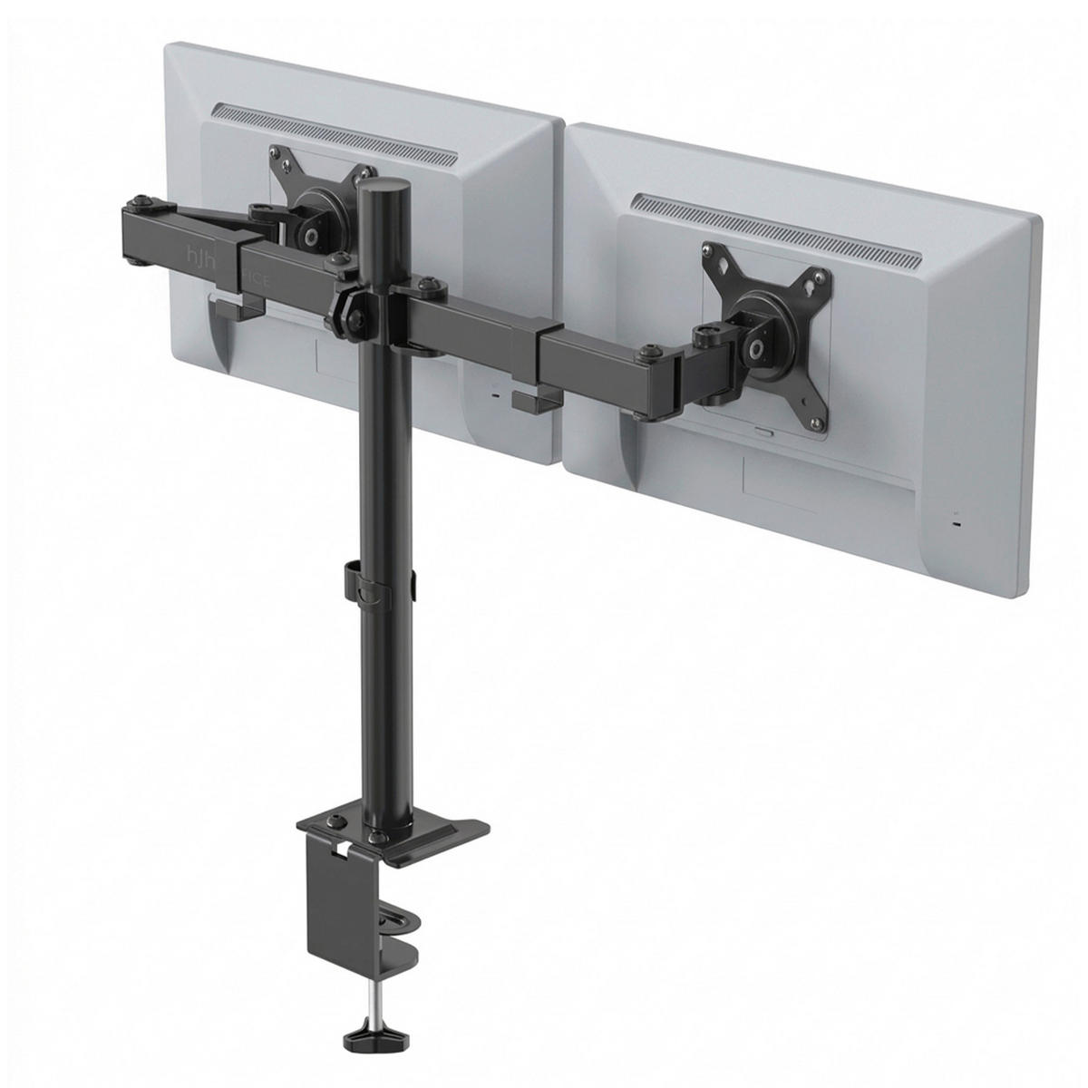 MONITOR-HALTERUNG  in Schwarz  - Schwarz, Basics, Kunststoff/Metall (71,5/40/9cm) - MID.YOU