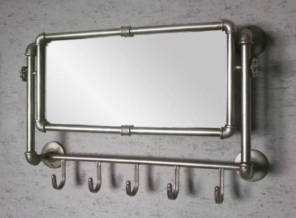 WANDGARDEROBE  in Anthrazit  - Anthrazit, Design, Glas/Metall (75/45/16cm) - Carryhome