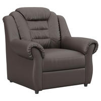 FOTELJA tekstil  smeđa   - crna/smeđa, Konvencionalno, tekstil/plastika (104/102/101cm) - Livetastic