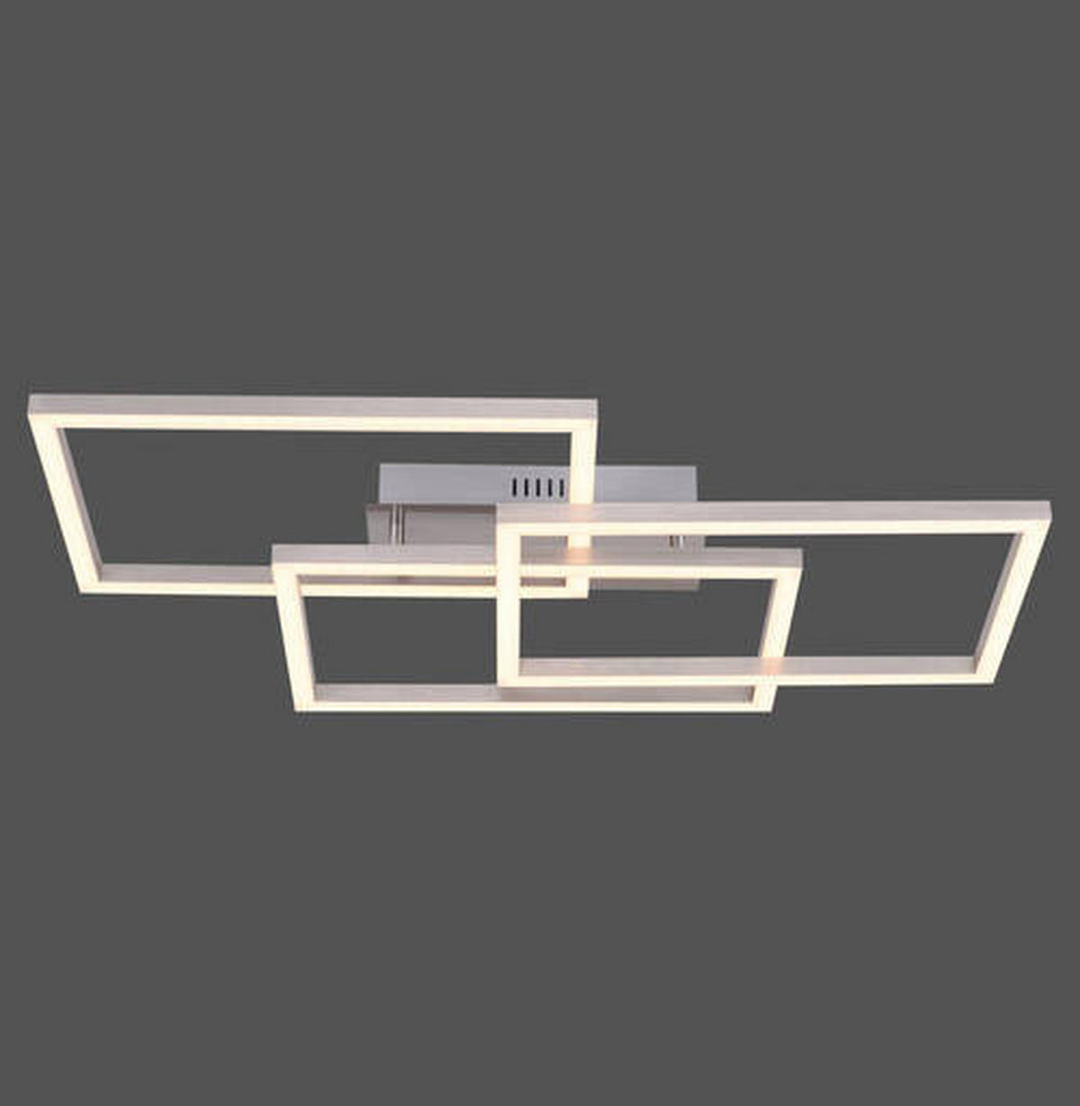 LED-DECKENLEUCHTE 82/50/10,5 cm  - Silberfarben, Design, Kunststoff/Metall (82/50/10,5cm)