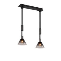 HÄNGELEUCHTE 95/19/160 cm    - Weiss/Nickelfarben, Konventionell, Glas/Metall (95/19/160cm) - Trio Leuchten