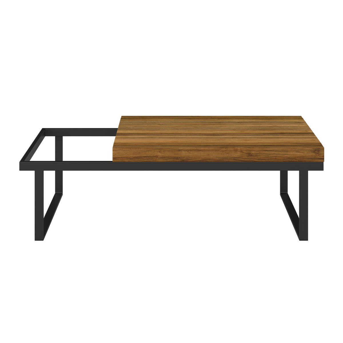 LOUNGETISCH  - Schwarz/Akaziefarben, MODERN, Holz/Metall (105/32/70cm) - Ambia Garden