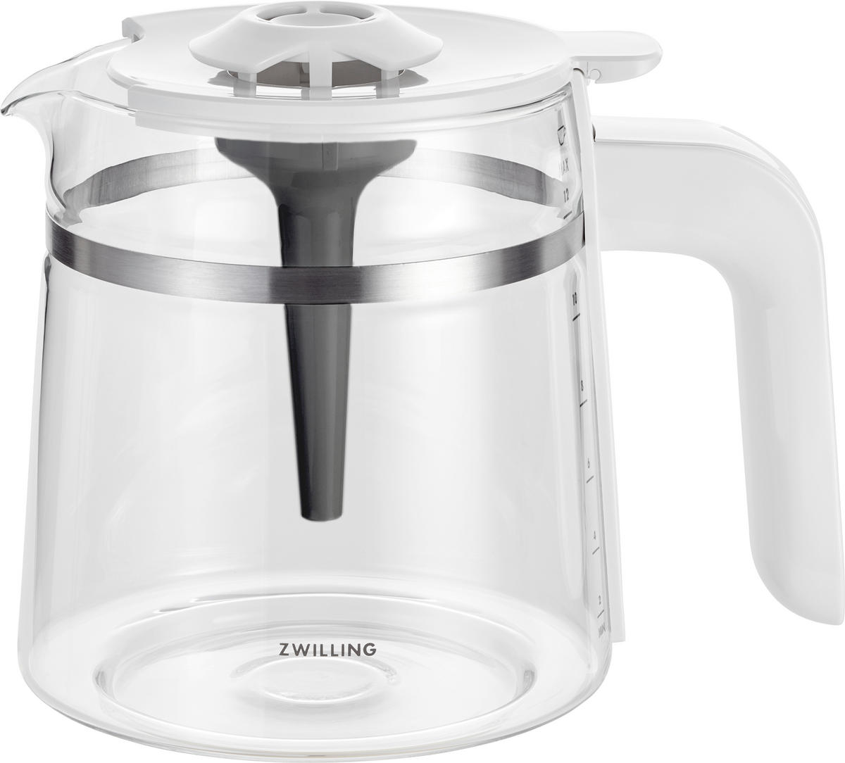 FILTERKAFFEEMASCHINE ZWILLING ENFINIGY SILVER  - Silberfarben, Basics, Glas/Kunststoff - Zwilling
