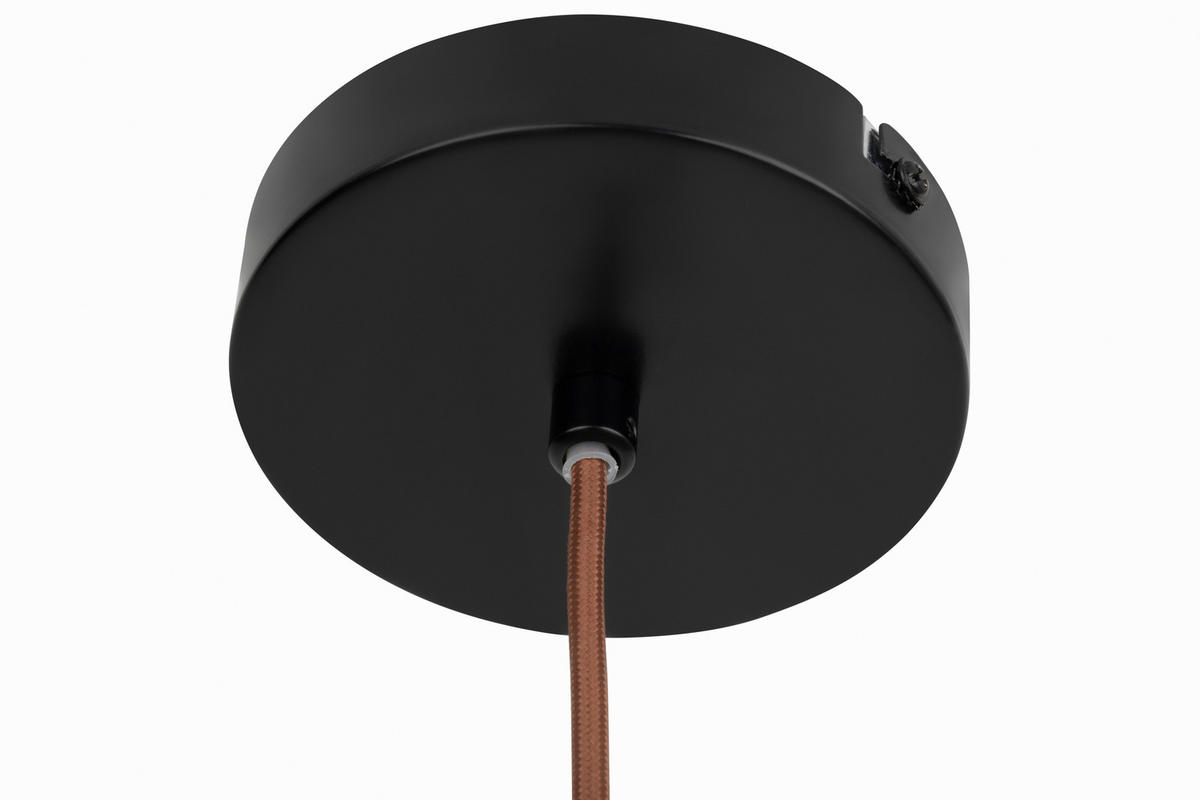 HÄNGELEUCHTE 16/120 cm   - Eichefarben/Grau, Design, Stein/Metall (16/120cm) - Collet's Monde