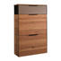 SCHUHSCHRANK 61/109/37 cm - Eichefarben/Schwarz, Design, Glas/Holz (61/109/37cm) - Cassando SCHUHSCHRANK 61/109/37 cm - Eichefarben/Schwarz, Design, Glas/Holz (61/109/37cm) - Cassando